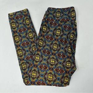 LuLaRoe Leggings Women's One Size OS Multicolor Print NWT